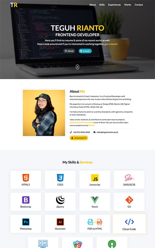 Personal Portfolio (VueJs Version)