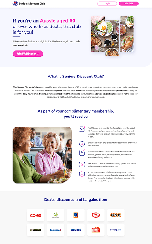 Seniors Discount Club